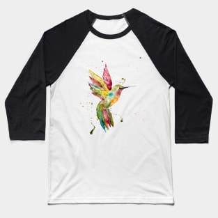 Watercolor Hummingbird Baseball T-Shirt